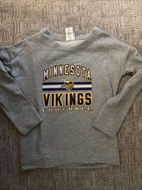 Minnesota Vikings Gray Kids Sweatshirt - Team Logo Pullover